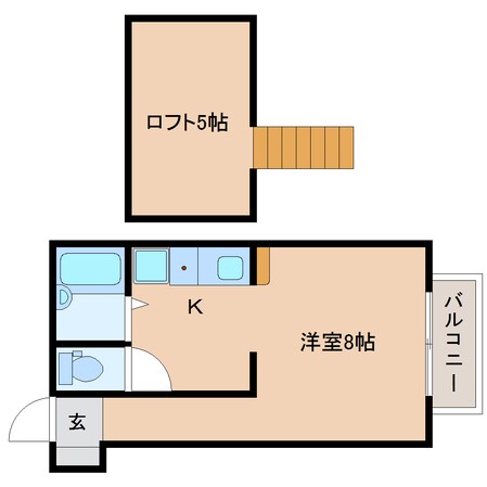 静岡駅 バス25分  秋山町下車：停歩2分 2階の物件間取画像